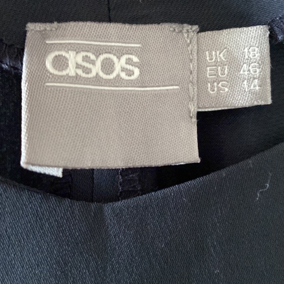 ASOS Navy Dress With Lace Up Detailing - Picture 6 of 10